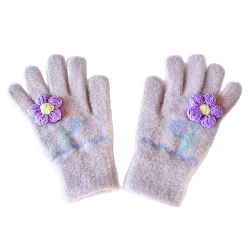 Schmetterlingsverzierte Touchscreen-Handschuhe Karnz