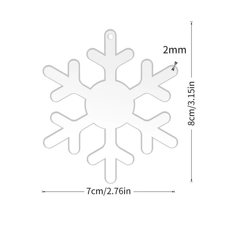 Frosted Snowflake Ornament Karnz