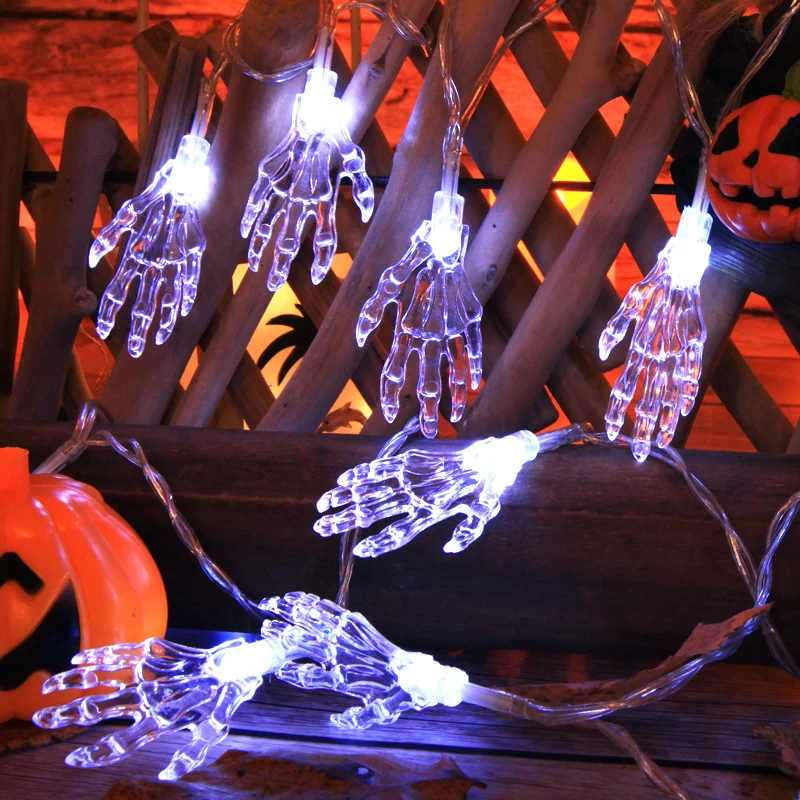 Gruselige LED Hand Lichterkette Karnz