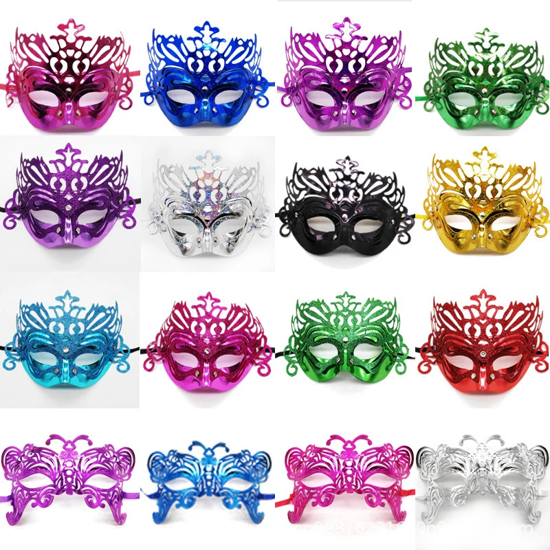 Elegante venezianische Maskerade Maske Karnz