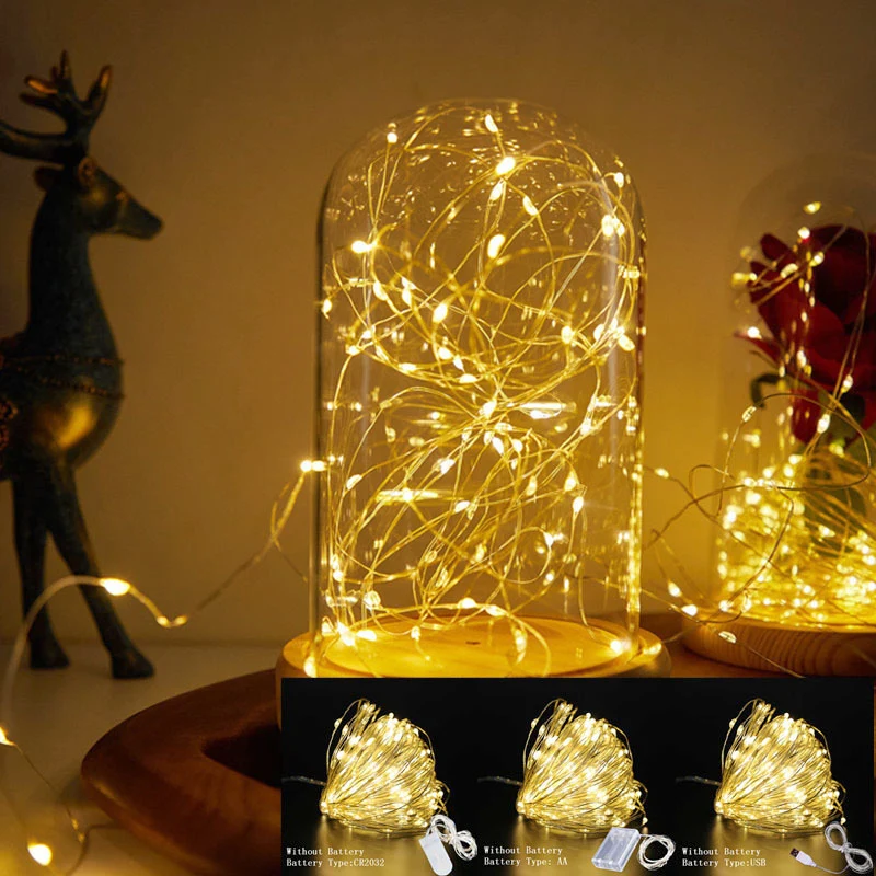 Kupferdraht Feenlichter Karnz