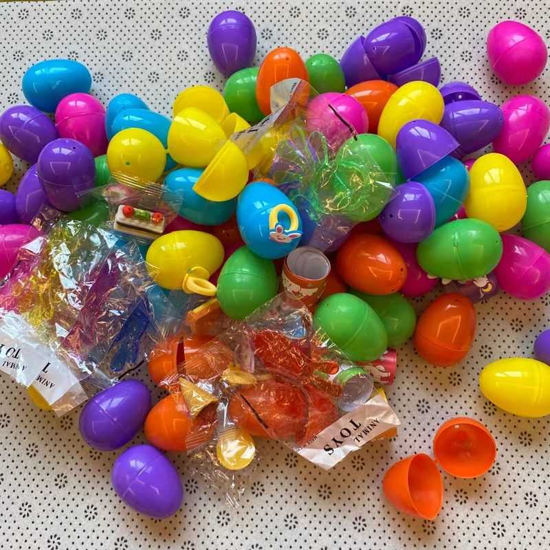 Bunte Plastikeier Set Karnz