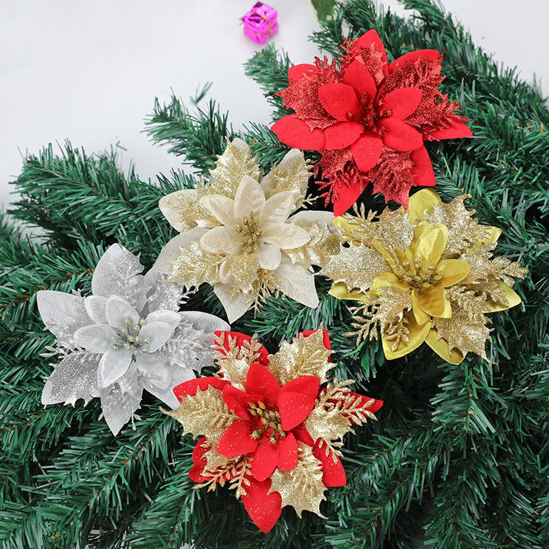 Dekorative Glitzernde Blumenbrosche Karnz