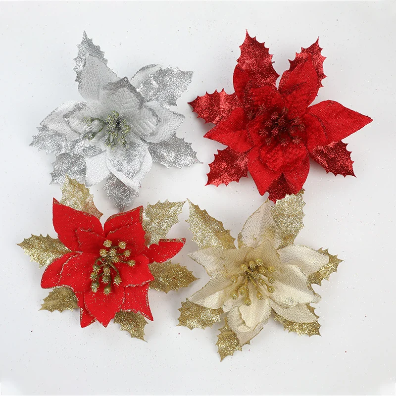 Dekorative glitzernde Blumenakzent Brosche Karnz