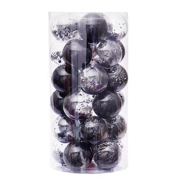 Dekorative Glitzer Weihnachtsornamente Karnz