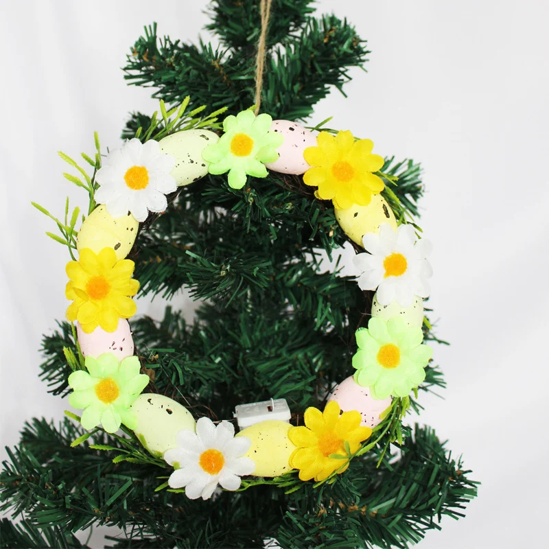 Dekorativer floraler Osterkranz Karnz