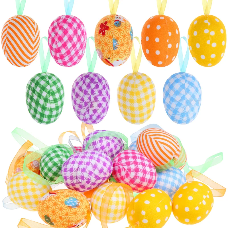 Dekorative Frühlings-inspirierte Stoff-Ostereier Karnz