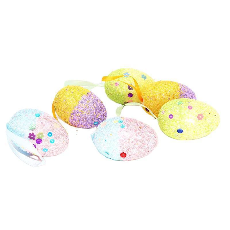 Dekorative Glitzernde Ostereierornamente Karnz