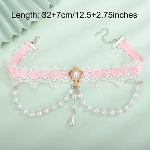Floral Satin Cord Choker Karnz