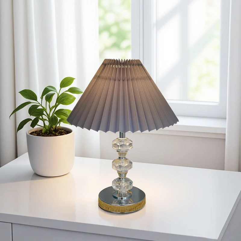 Elegante Kristall Tischlampe