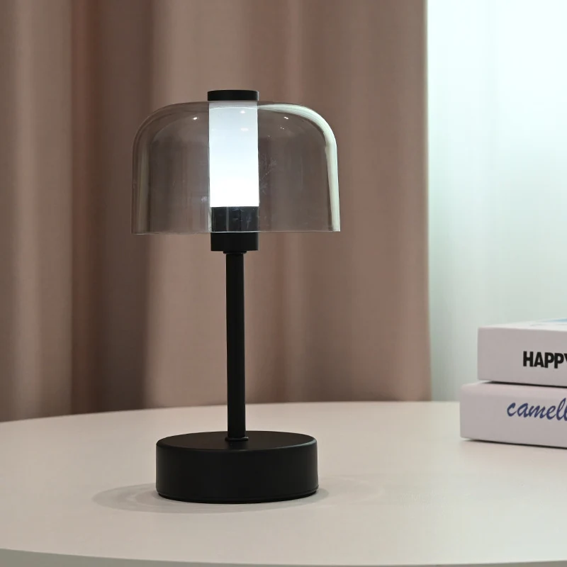 Moderne Glas Schirm Tischlampe
