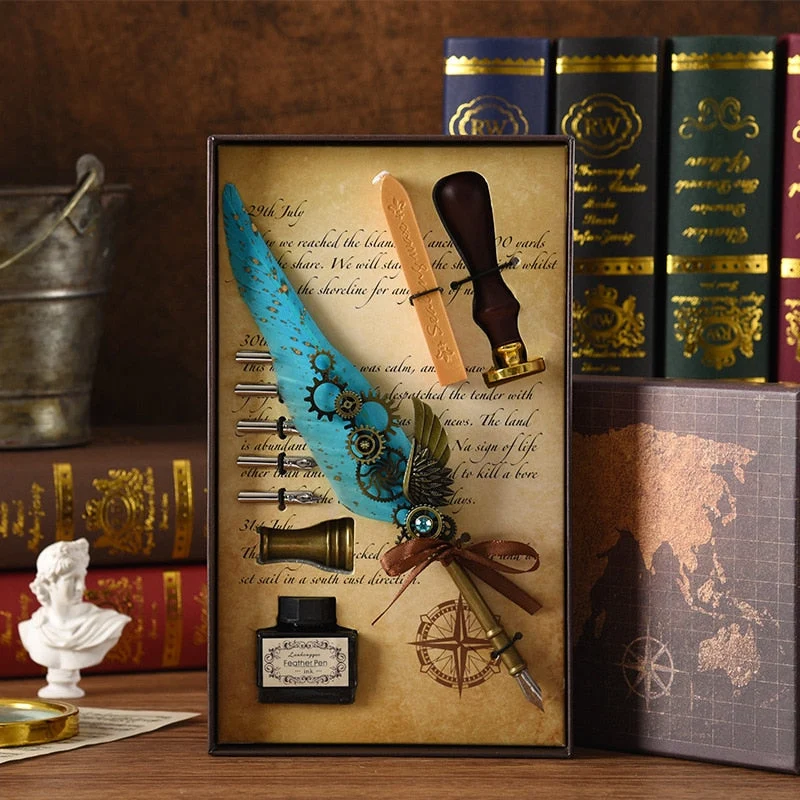 Karnz | Phoenix Feather Mechanik Kalligrafie Stift Set