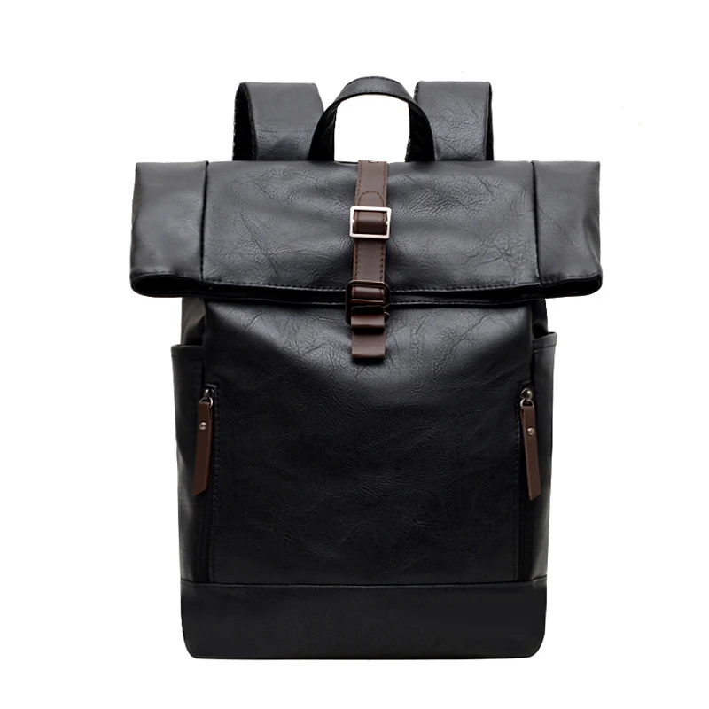 Vintage Leder Rolltop Rucksack Karnz