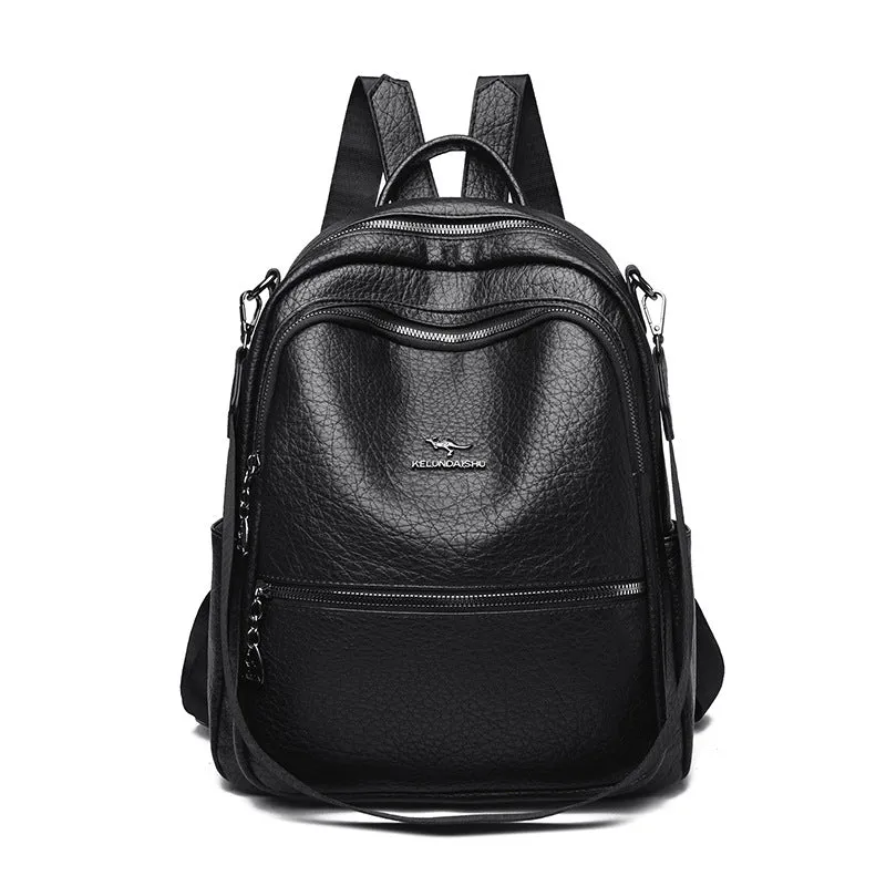 Vintage-inspirierter Leder-Rucksack Karnz