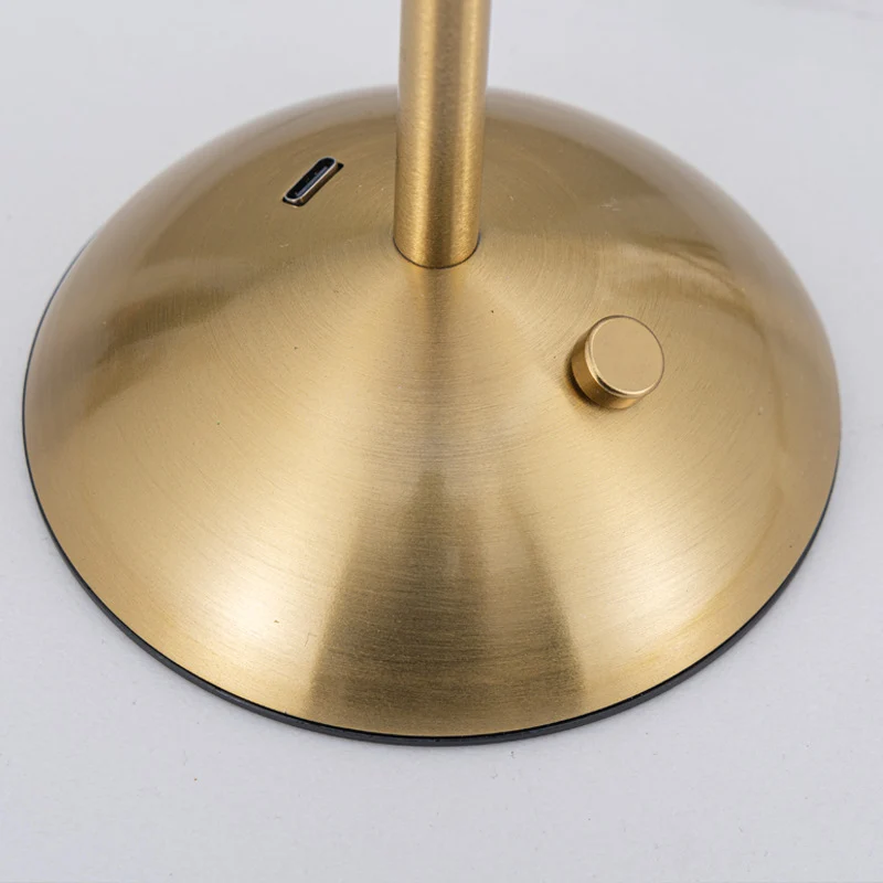 Vintage Kristall Tischlampe