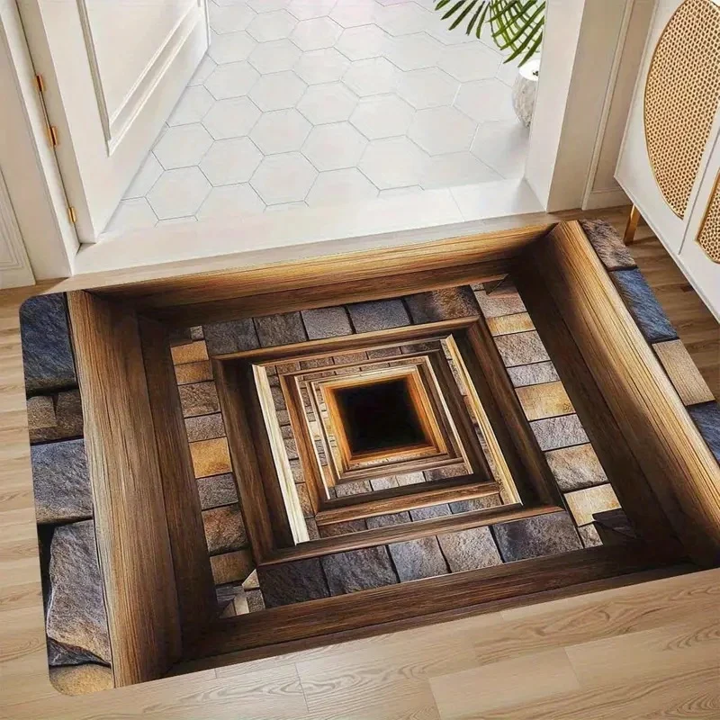 Künstlerische 3D Optical Illusion Fußmatte Karnz