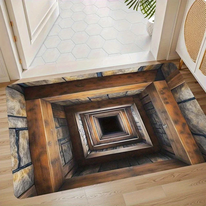Künstlerische 3D Optical Illusion Fußmatte Karnz