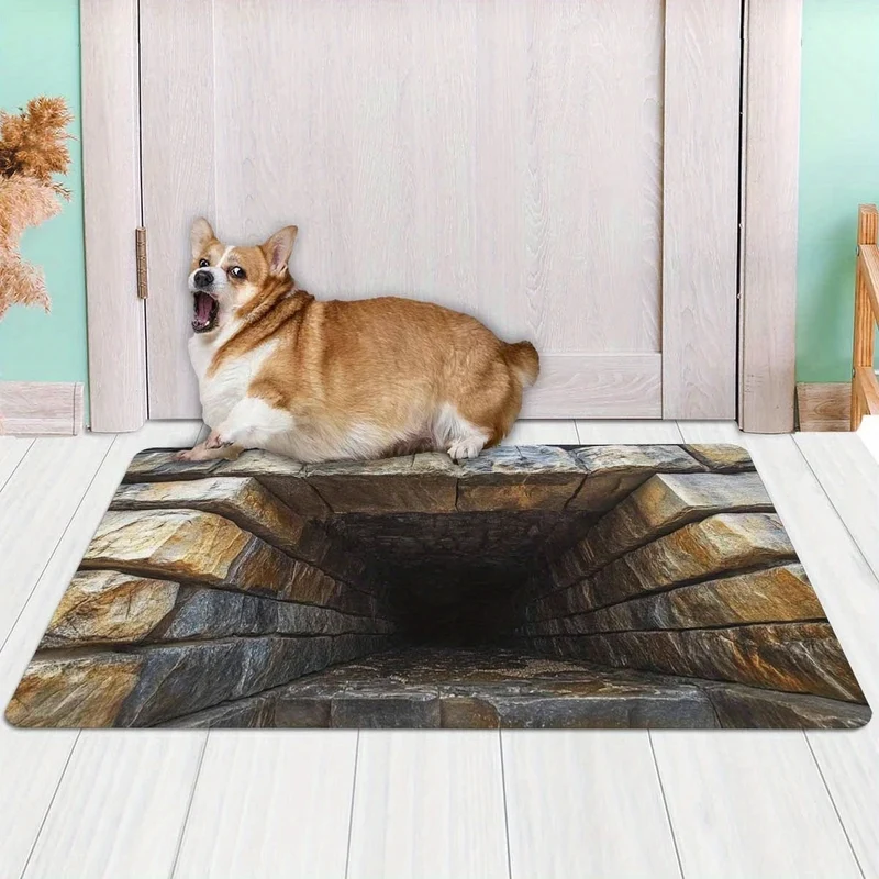 Künstlerische 3D Optical Illusion Fußmatte Karnz