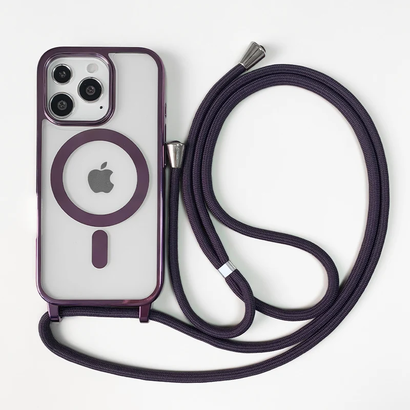 Magnetische Crossbody-Handyhülle mit verstellbarem Tragegurt Karnz