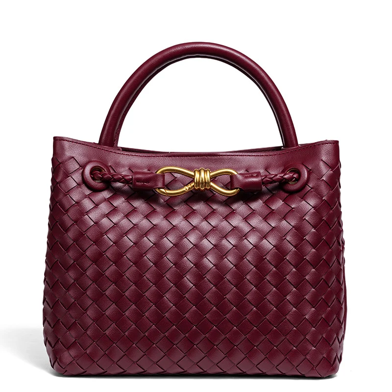 Woven Leather Tote Bag Karnz
