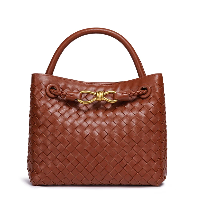 Woven Leather Tote Bag Karnz