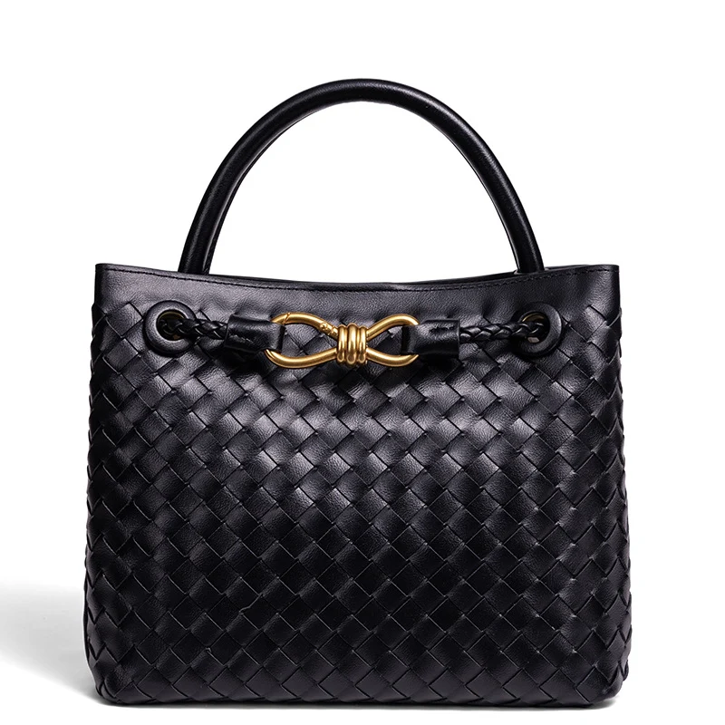 Woven Leather Tote Bag Karnz