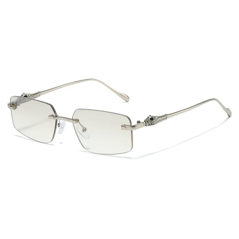Designer Rechte Sonnenbrille mit luxuriösen metallischen Details Karnz