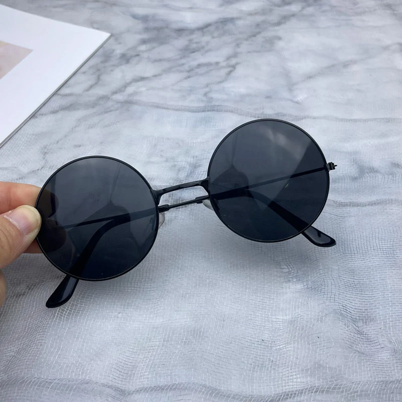 Retro Runde Glas Sonnenbrille Karnz