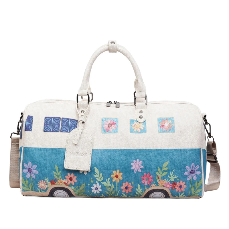 Blumenmuster Canvas Duffle Bag Karnz