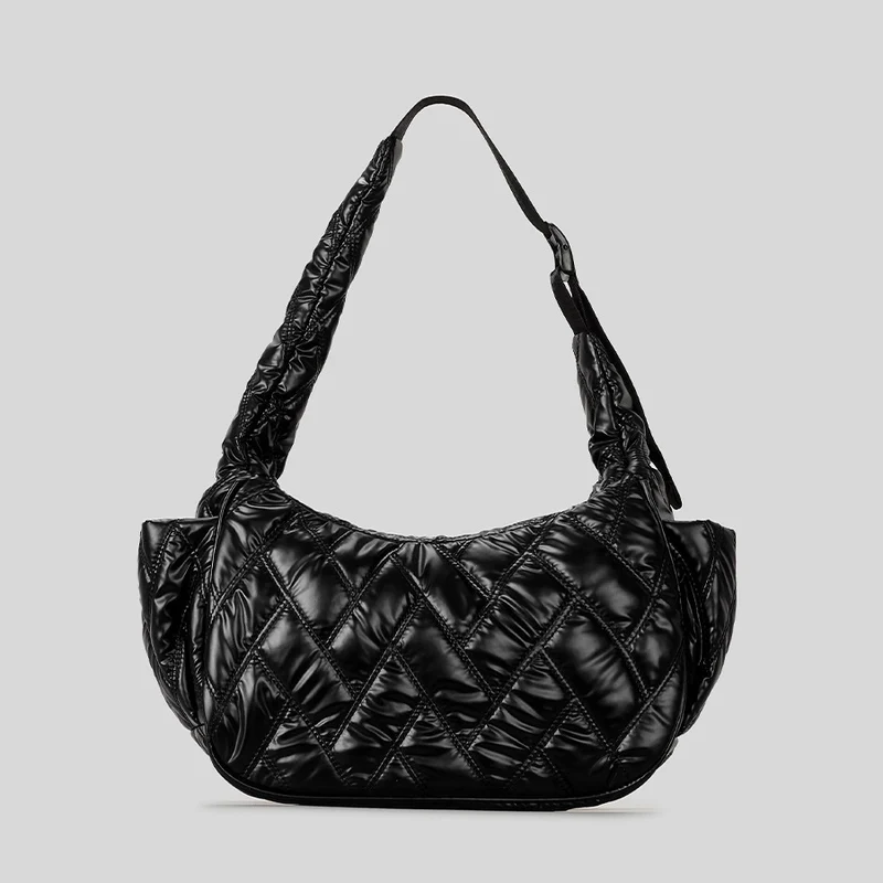 Gepolsterte Metallische Handtasche