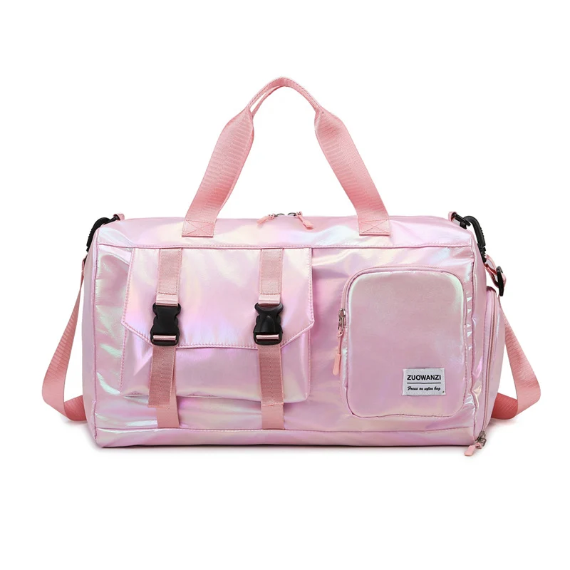 Iridescent Multi-Pocket Reis Duffel Tasche Karnz