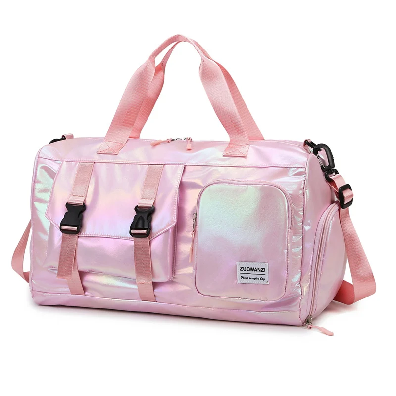 Iridescent Multi-Pocket Sport Duffel Bag Karnz