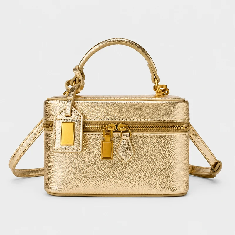Gepolsterte Leder Handtasche