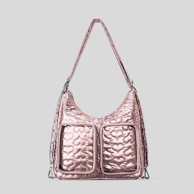 Gestepptes Herzmuster-Handtasche