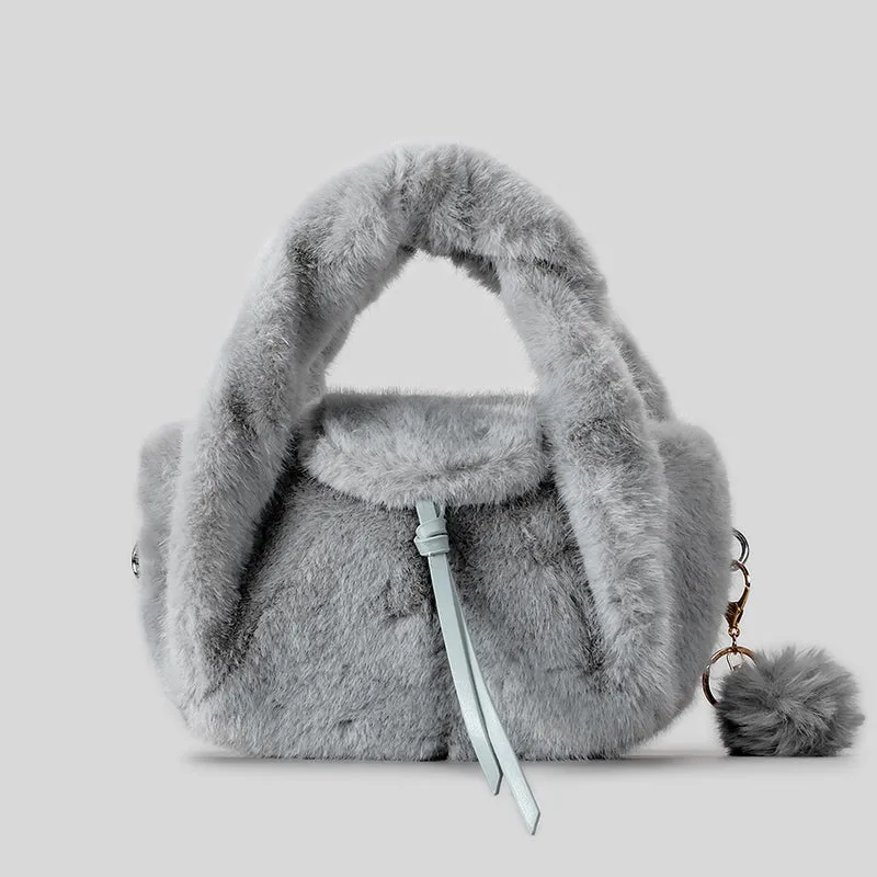 Luxuriöse Kunstpelz-Handtasche