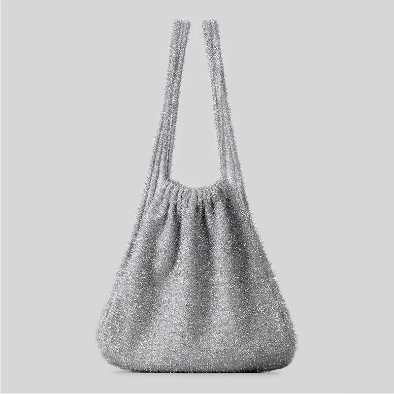 Leichte gestreifte Häkel-Tasche