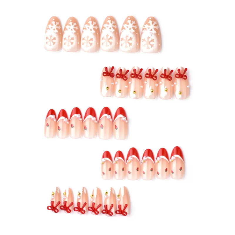 Festlich Thematisierte Feiertags Press-On Nagelkunst Karnz