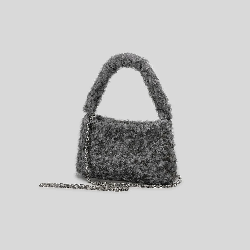 Plüsch-texturierte Handtasche
