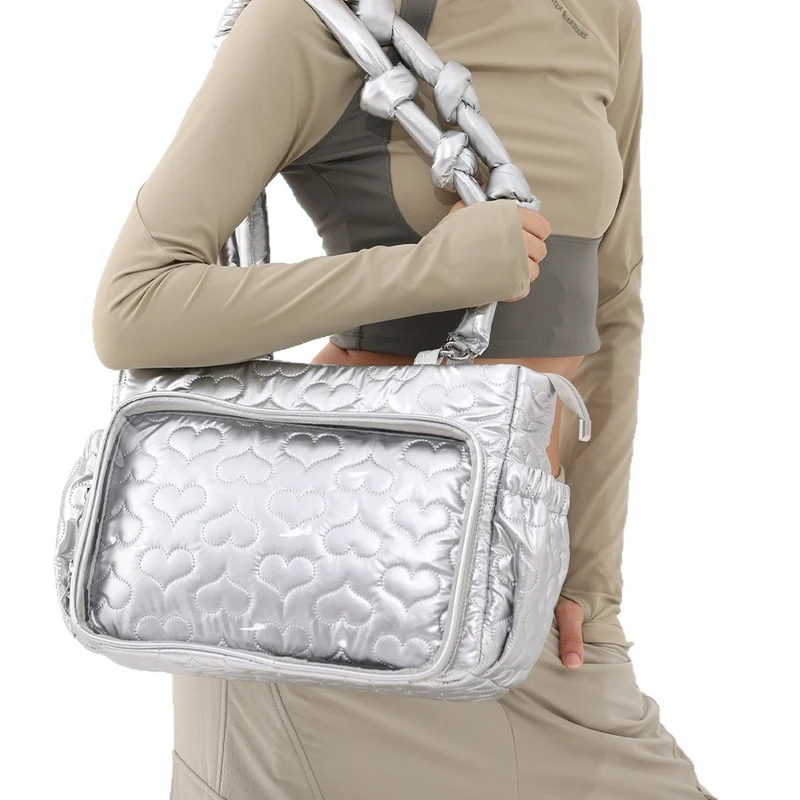 Herz-Muster Stepphandtasche