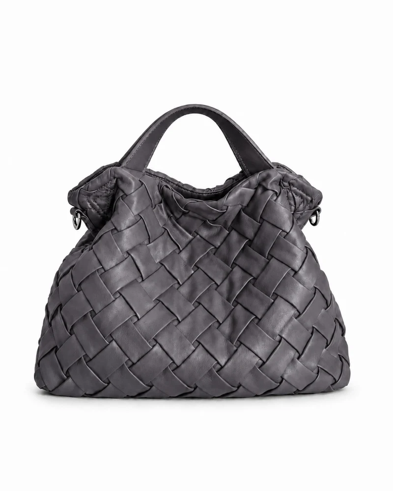 Handgefertigte Geflochtene Leder Hobo Tasche