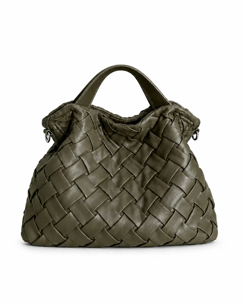 Handgefertigte Geflochtene Leder Hobo Tasche