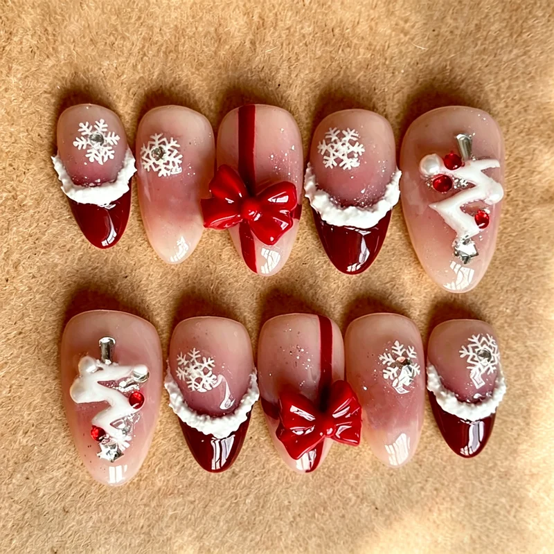 Festliches Feiertags-Themen Press-On Nagelkunst Set Karnz 1790636614