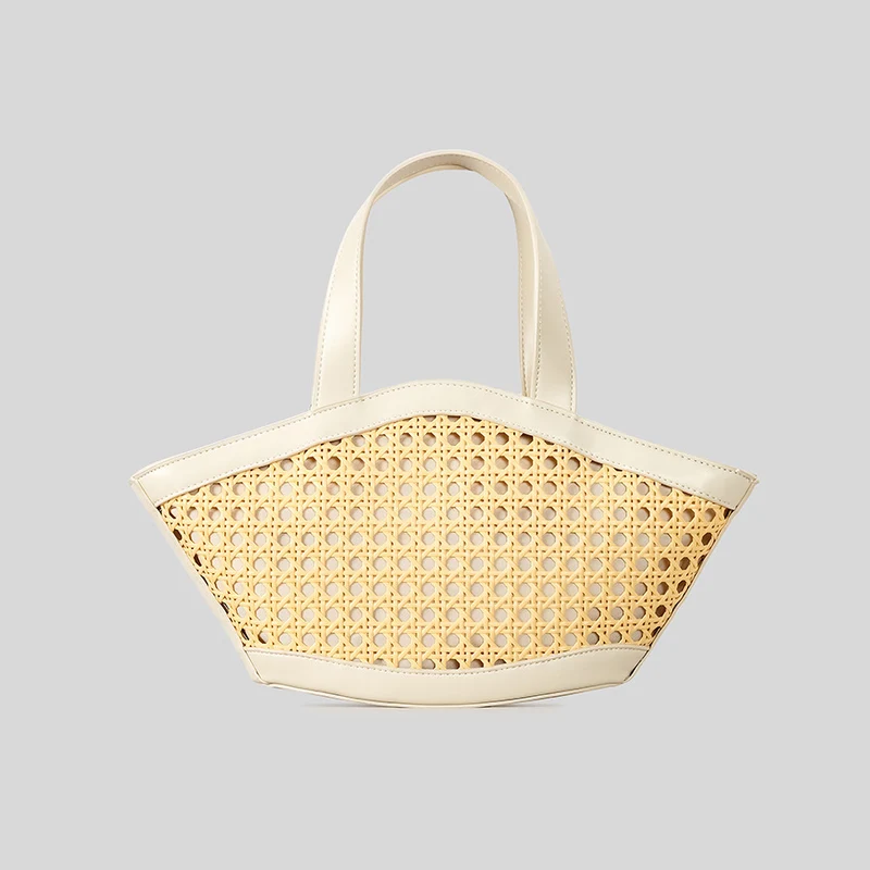Elegante Gewebte Statement Tote