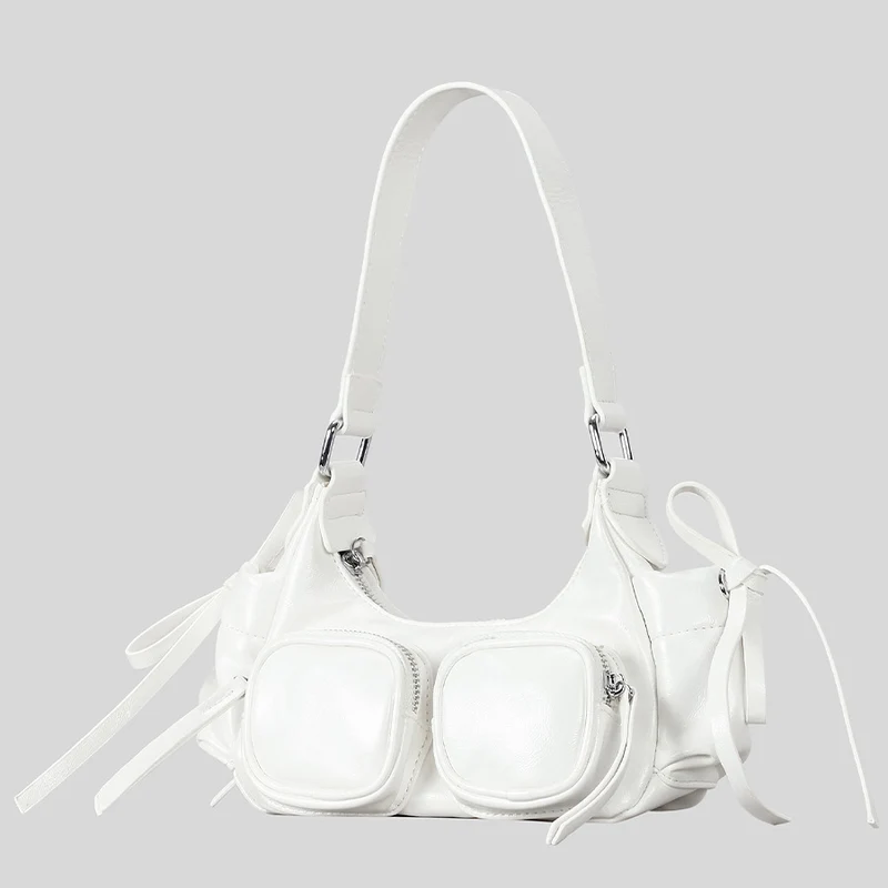 Mehrfach-Taschen Leder Handtasche