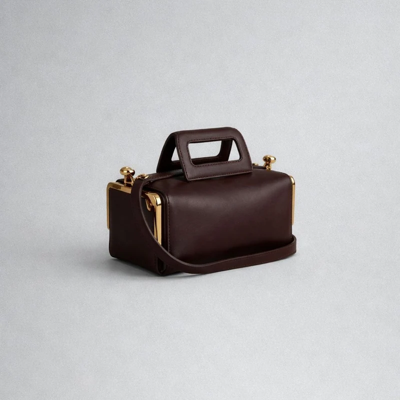 Elegante Krokodil Muster Handtasche