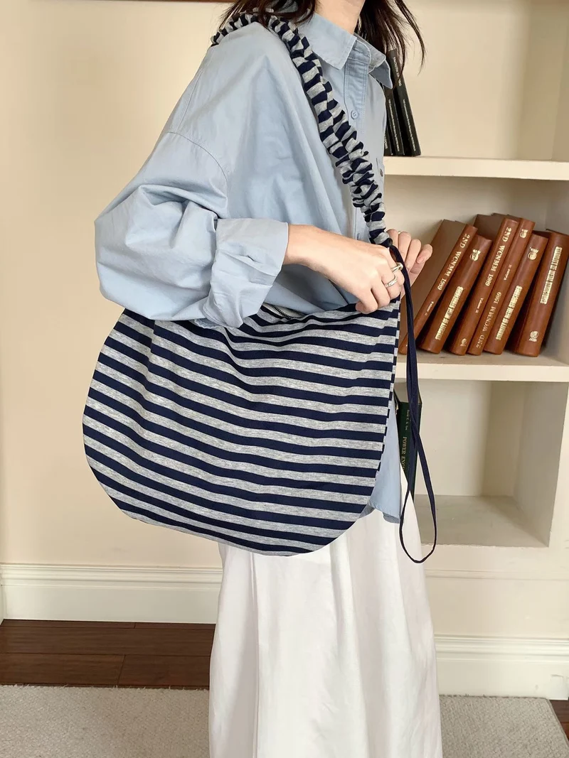 Weiche Baumwollstern-Druck Hobo Tasche
