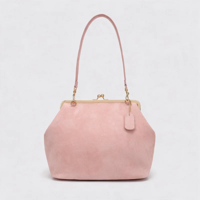 Elegante Wildleder-Handtasche