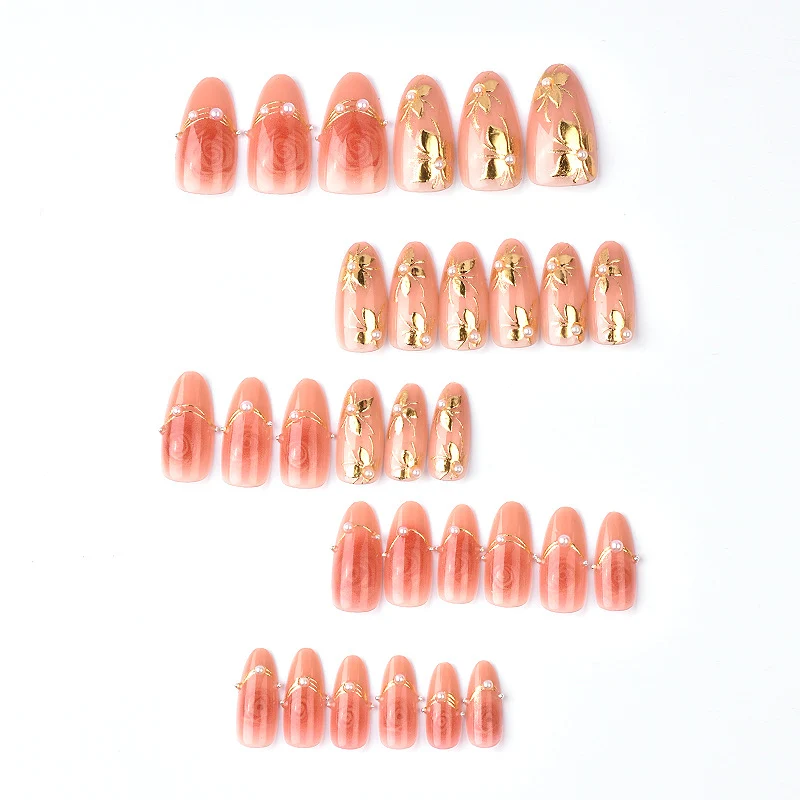 Florales Artisan Press-On Nagelset Karnz