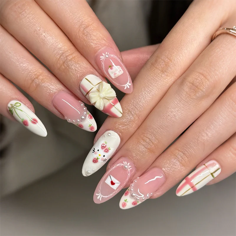 Dekoratives Designer Press-On Nail Art Set Karnz