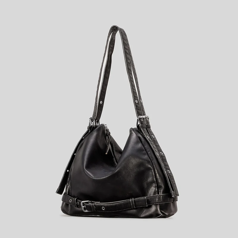 Lässige Bequeme Leder Schultertasche